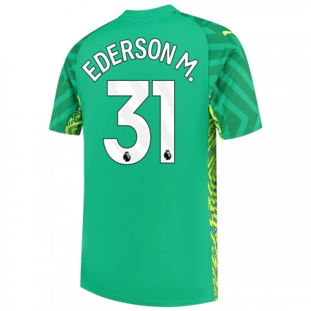 Manchester City Ederson Brankářské Domácí 2023-24 - Fotbalové Dresy (S/S) Manchester City Ederson Brankářské Domácí 2023-24 - Fotbalové Dresy (S/S)